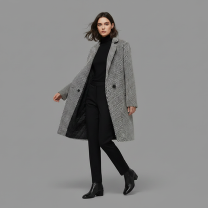 Elegant Long Wool Coat | Women's Winter Coats