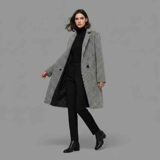 Elegant Long Wool Coat | Women's Winter Coats