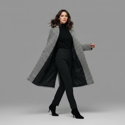 Elegant Long Wool Coat | Women's Winter Coats