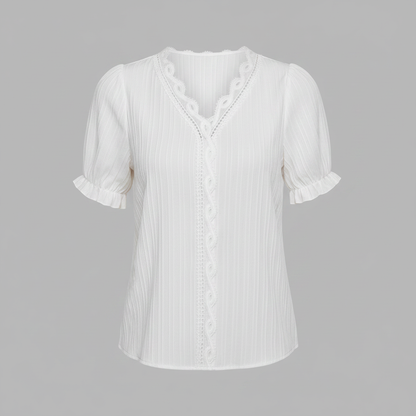 Elegant Puff Sleeve Blouse | Women's Summer Top