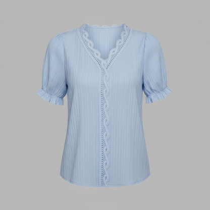 Elegant Puff Sleeve Blouse | Women's Summer Top