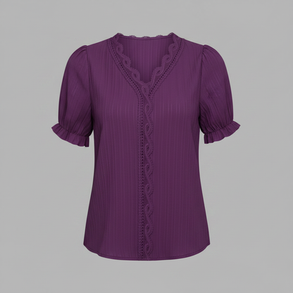 Elegant Puff Sleeve Blouse | Women's Summer Top