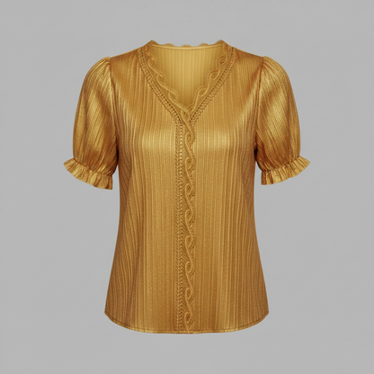 Elegant Puff Sleeve Blouse | Women's Summer Top