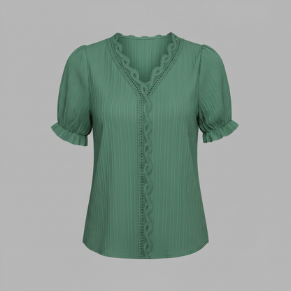 Elegant Puff Sleeve Blouse | Women's Summer Top