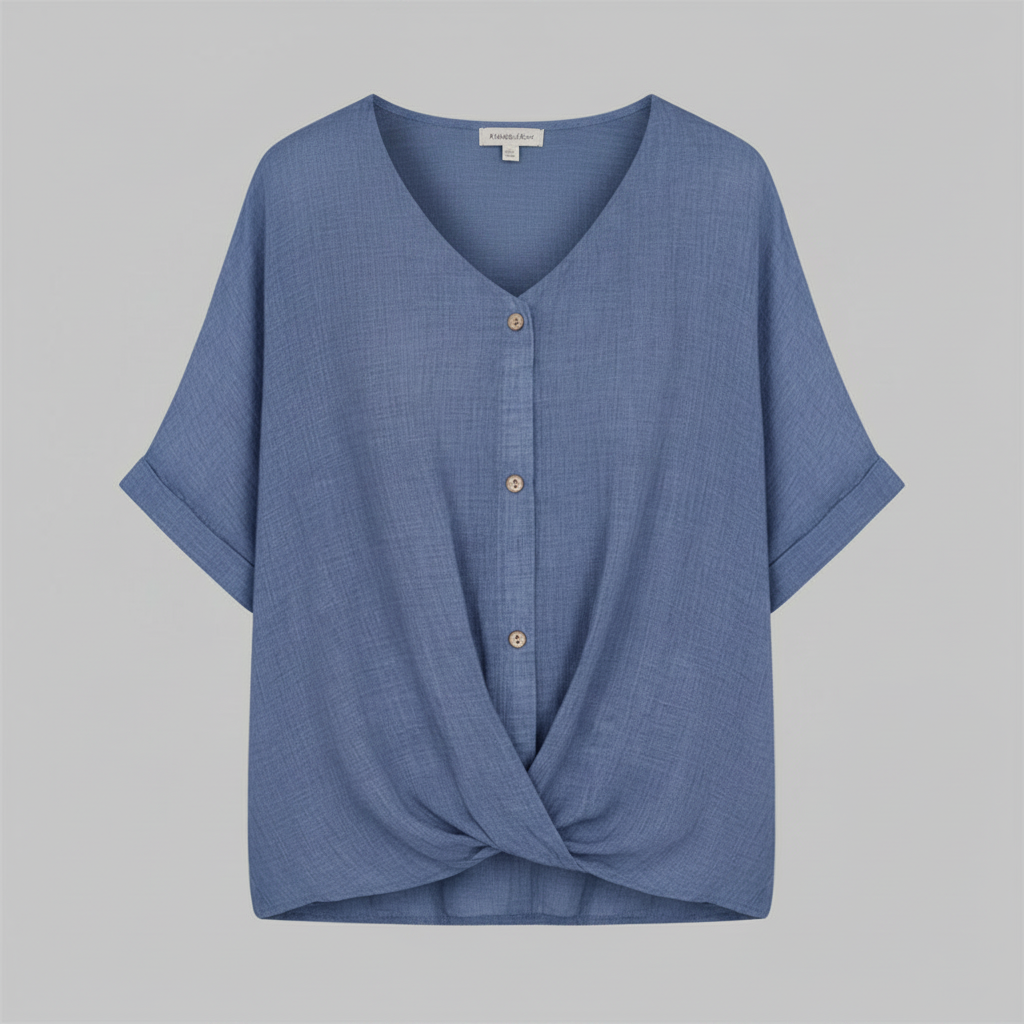 Elegant V-Neck Blouse | Women's Long Sleeve Fashion Top