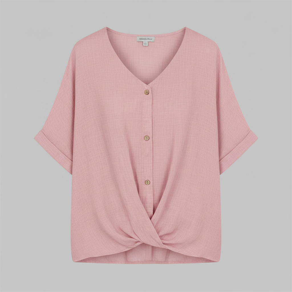 Elegant V-Neck Blouse | Women's Long Sleeve Fashion Top