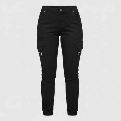 Modern Black Cargo Pants for Women | Urban Style Trousers