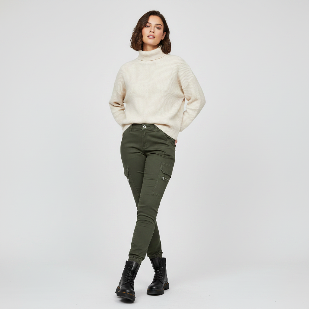 Modern Black Cargo Pants for Women | Urban Style Trousers