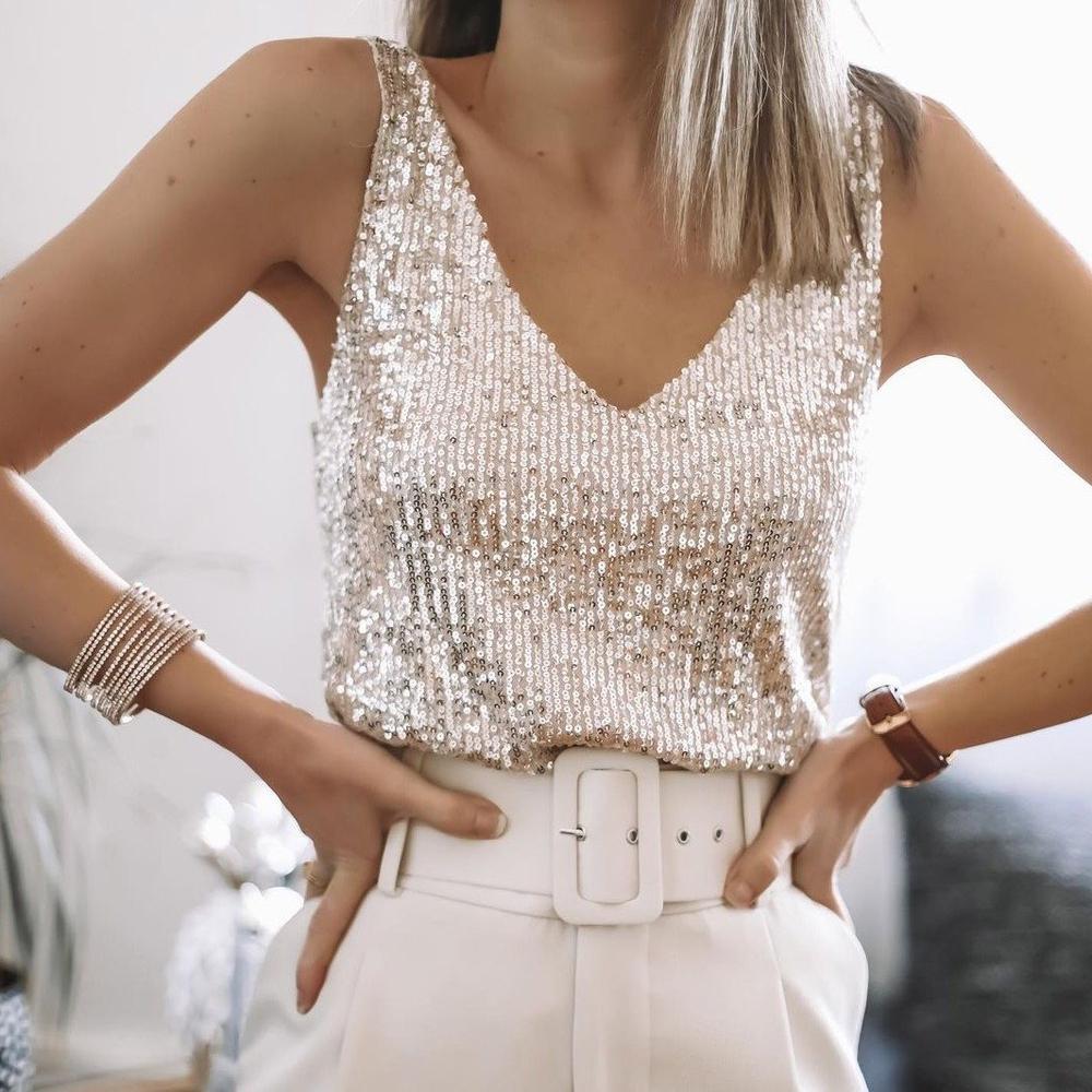 Jemima | Women's Sequin Top