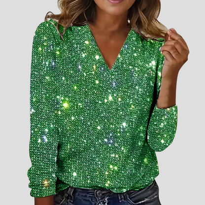 Genevieve | Women's Sequin Top